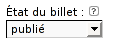 Etat de publication mis à publié