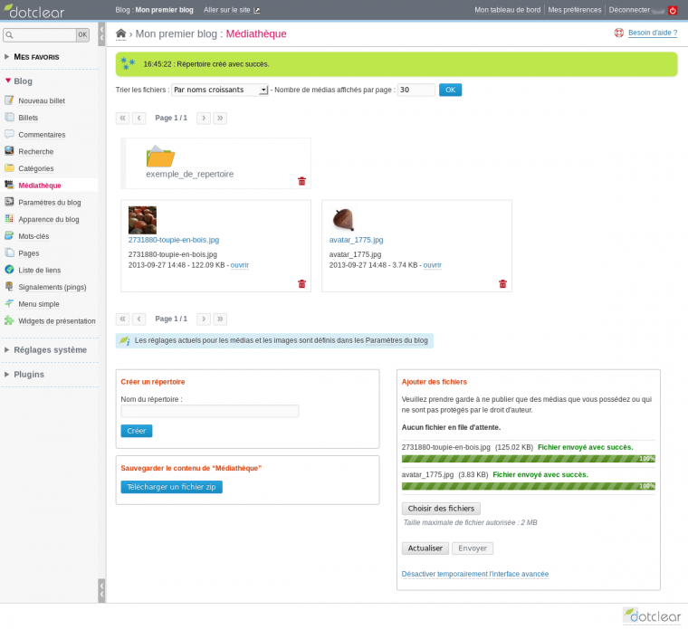 Gestionnaire de médias
