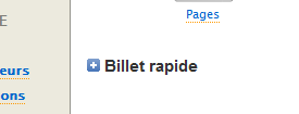 billet rapide repliable